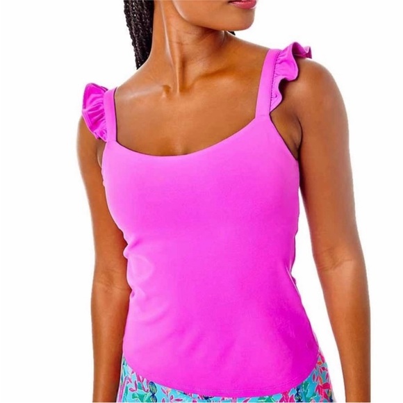 Lilly Pulitzer Maribo Bra Tank Upf 50+ in, Size XS - Picture 5 of 8